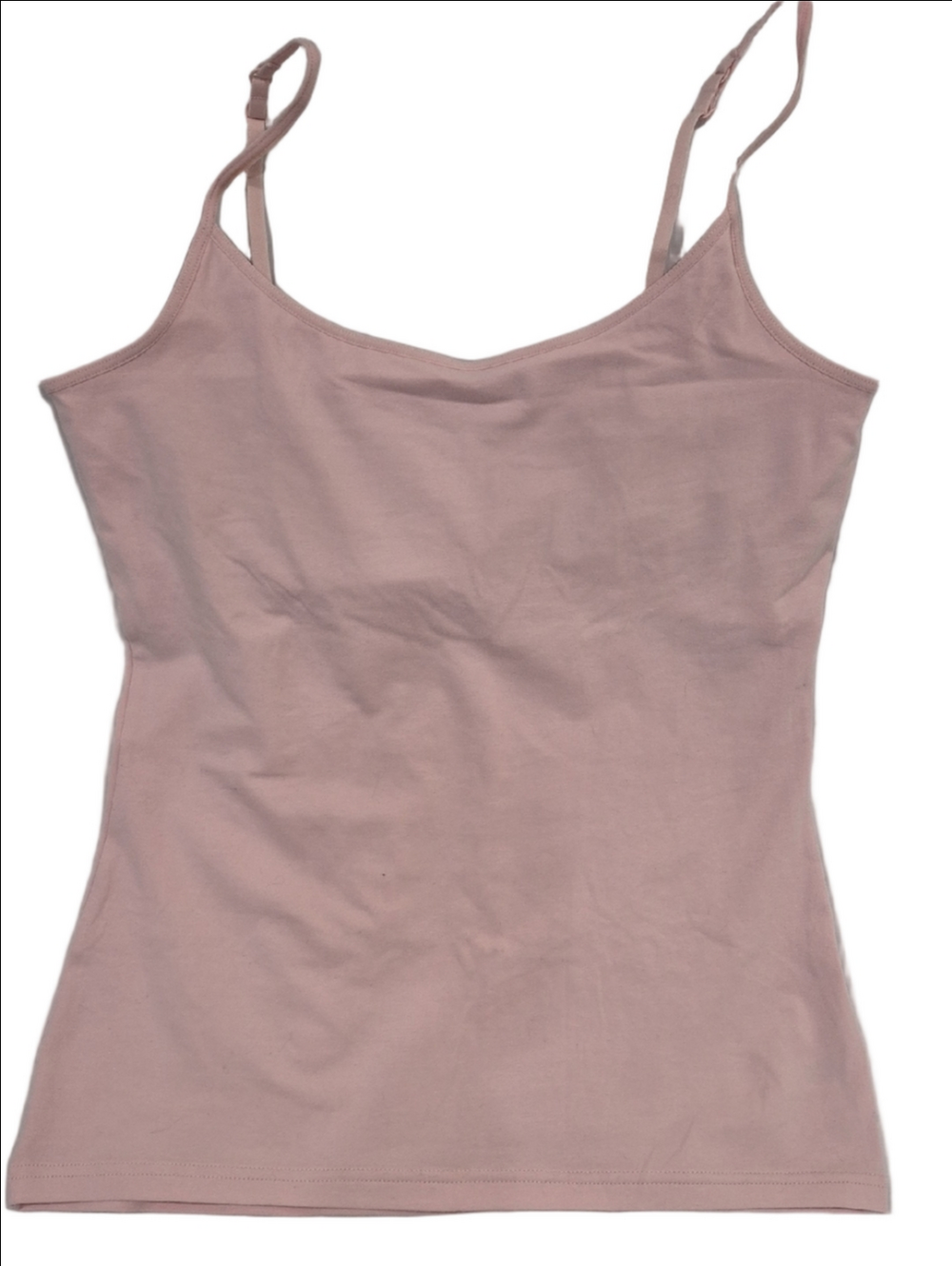 Light Pink Adjustable-Strap Camisole Tank Top